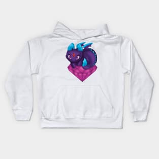 Purple fairy dragon Kids Hoodie